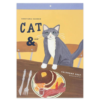 Greeting Life x Kahoko Sodeyama 2027 Cat & Wall Calendar