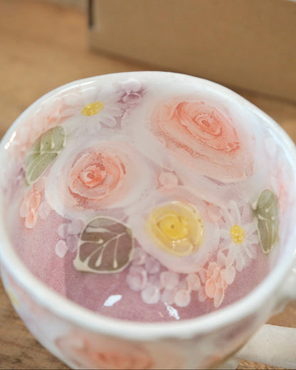 Seto Ware YUZURIHA Flower Mug