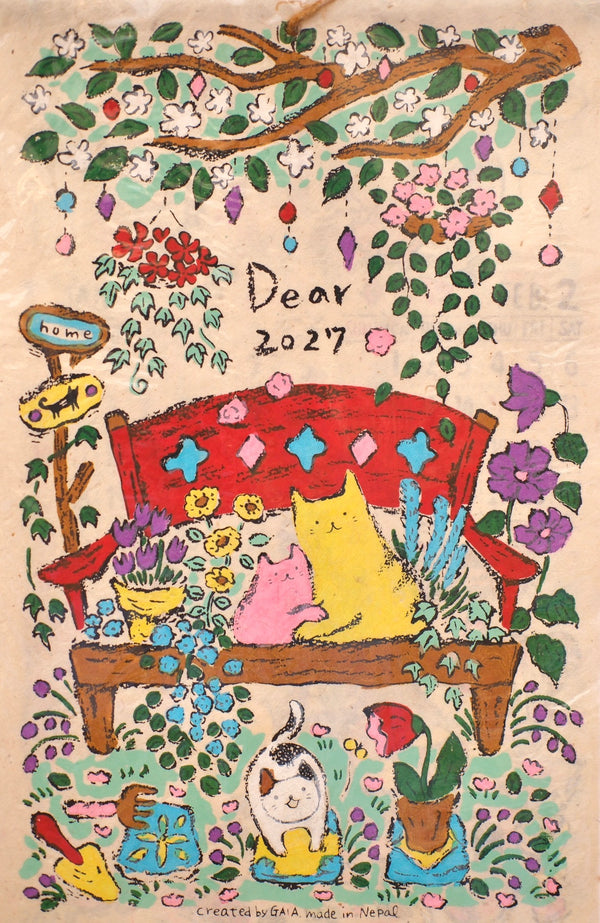 Dear — 2027 handmade paper calendar
