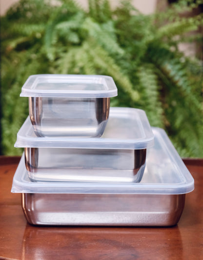 Japan Made Stainless steel storage containers