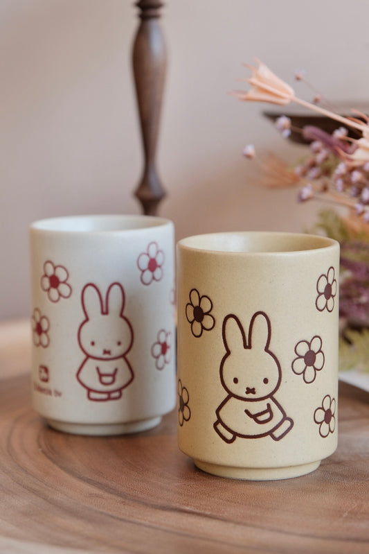 Japan Made Miffy Yunomi Tea cup 280ml -Flowers