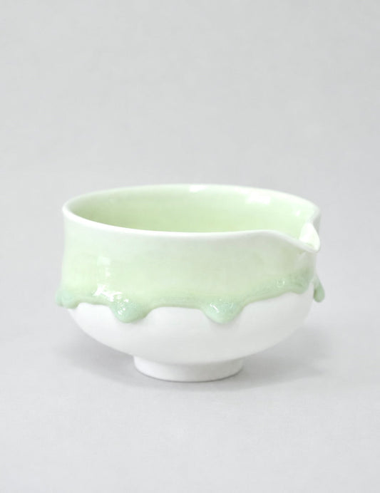 Eiji Miyaki Matcha Bowl -Katakuchi (Apple Mist)