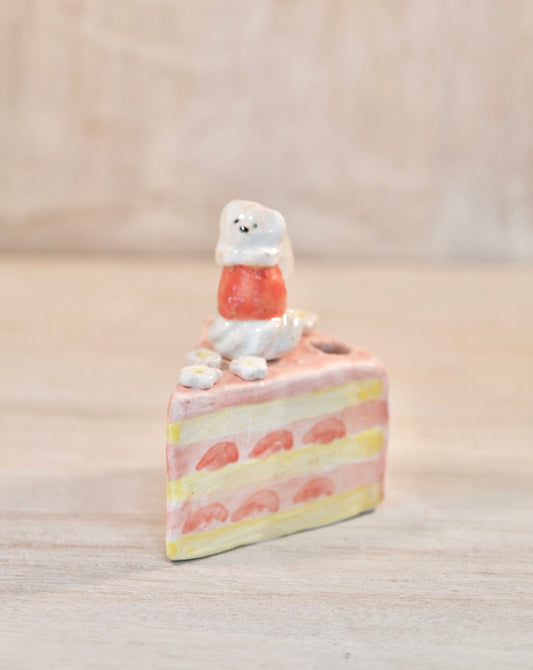 Suzuki Tamami Handmade Sliced Cake Mini Flower Vase