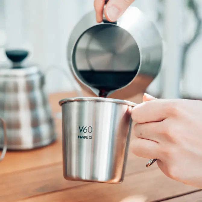 HARIO Japan - Outdoor V60 Stacking Mug 300mL Silver