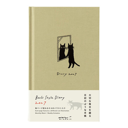 Book Style Diary B6 Variant Cat Beige 2027