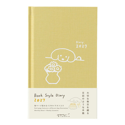 Book Style Diary B6 Variant Dog Yellow 2027