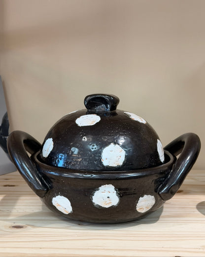 Marushige Touki Nukuta Nabe - Black Dot, Size 8