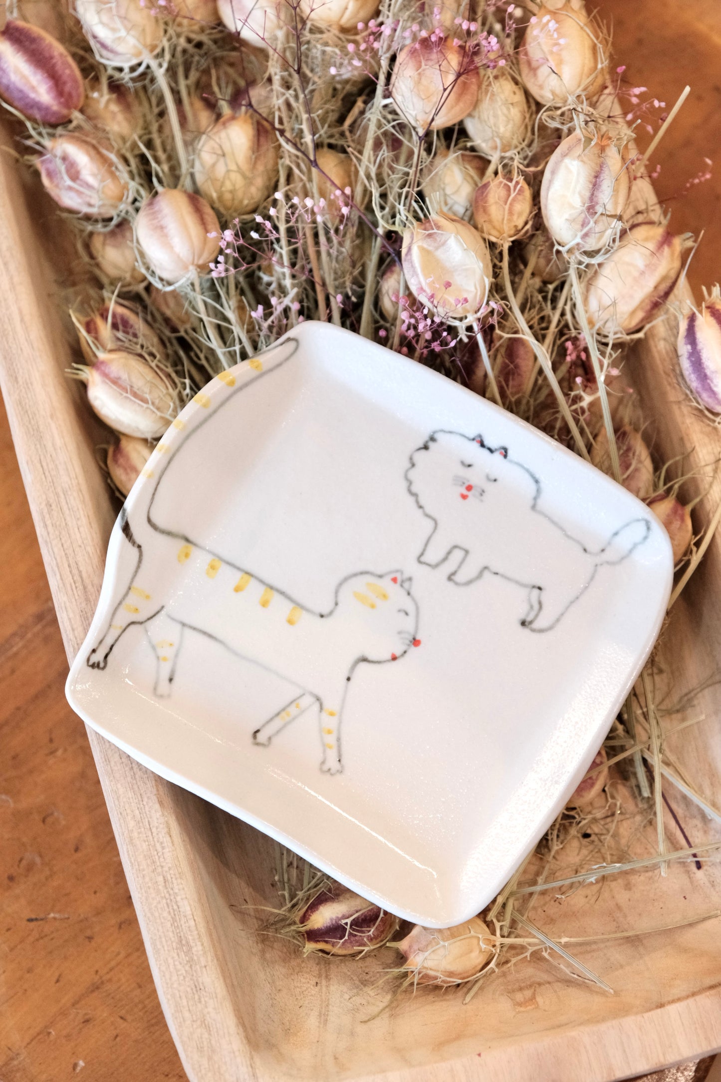 Natsumi Muroi 室井夏実- Handmade square plate