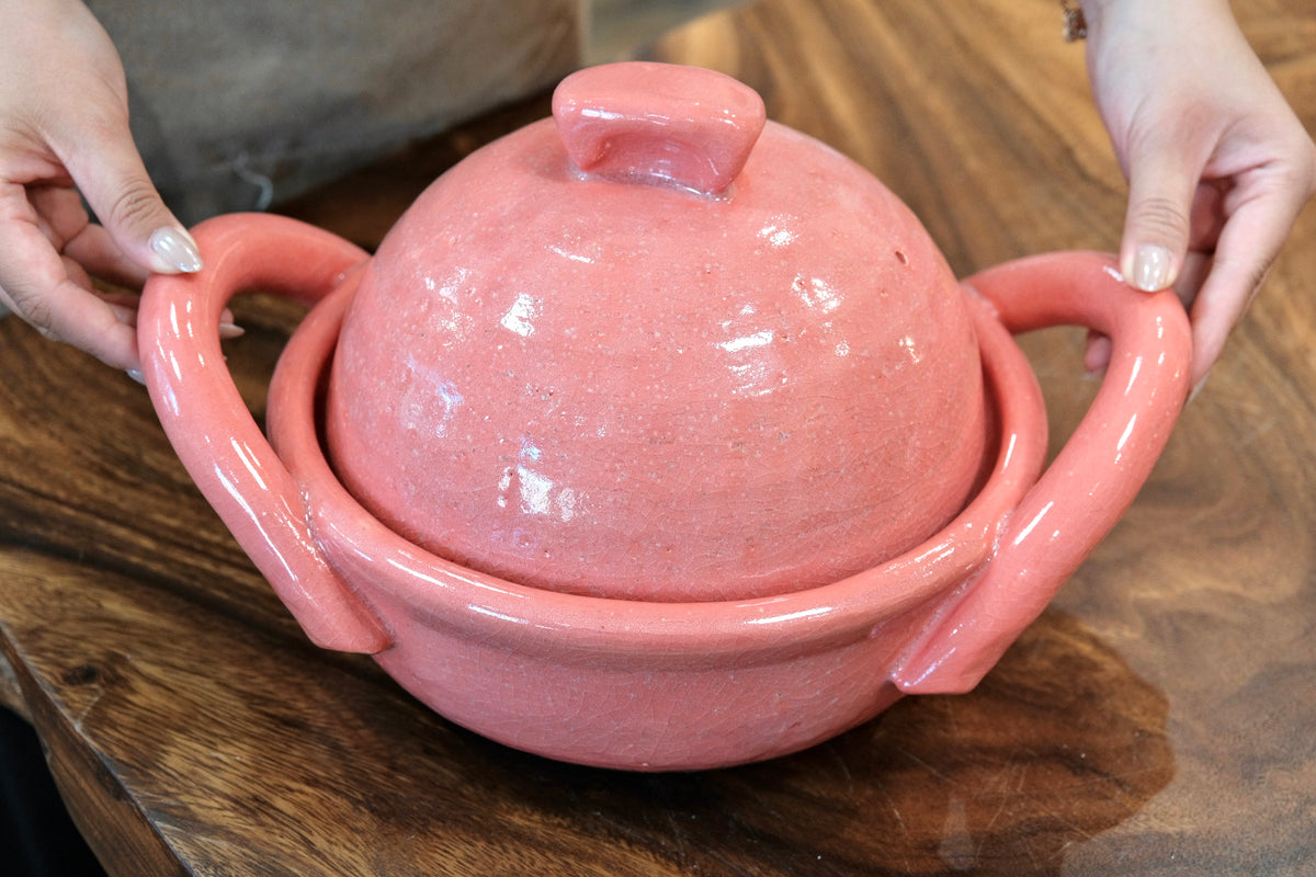 Marushige Touki Nukuta Nabe - Pink, Size 8
