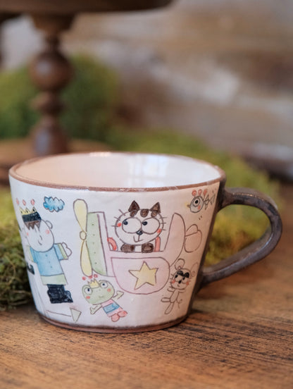 野村典子-Noriko Nomura Handmade Storybook Collection Soup Mug (#3）