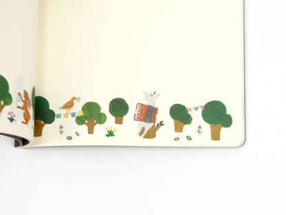 MIDORI Yuru Log Notebook B6 – Forest Animal A