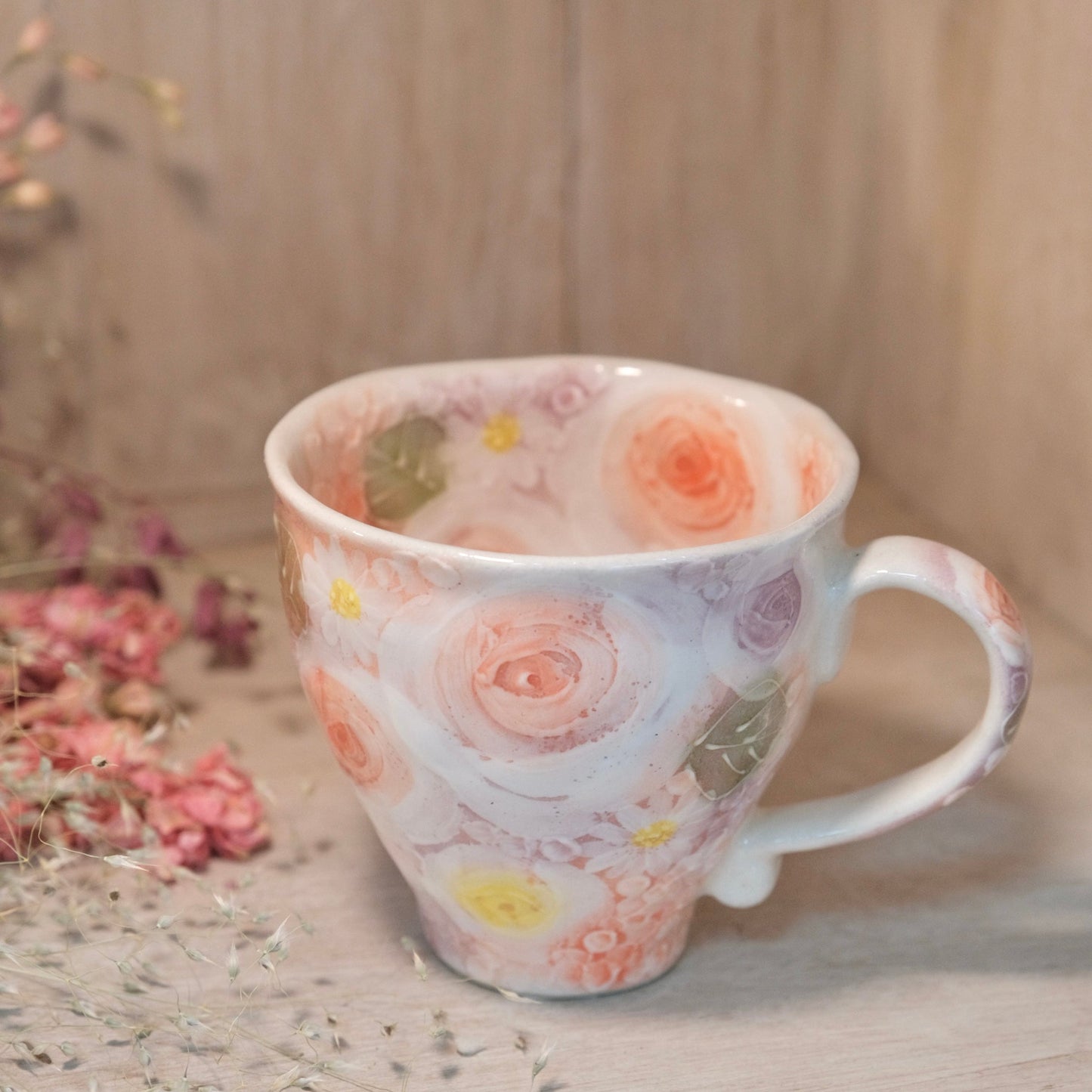 Seto Ware YUZURIHA Flower Mug