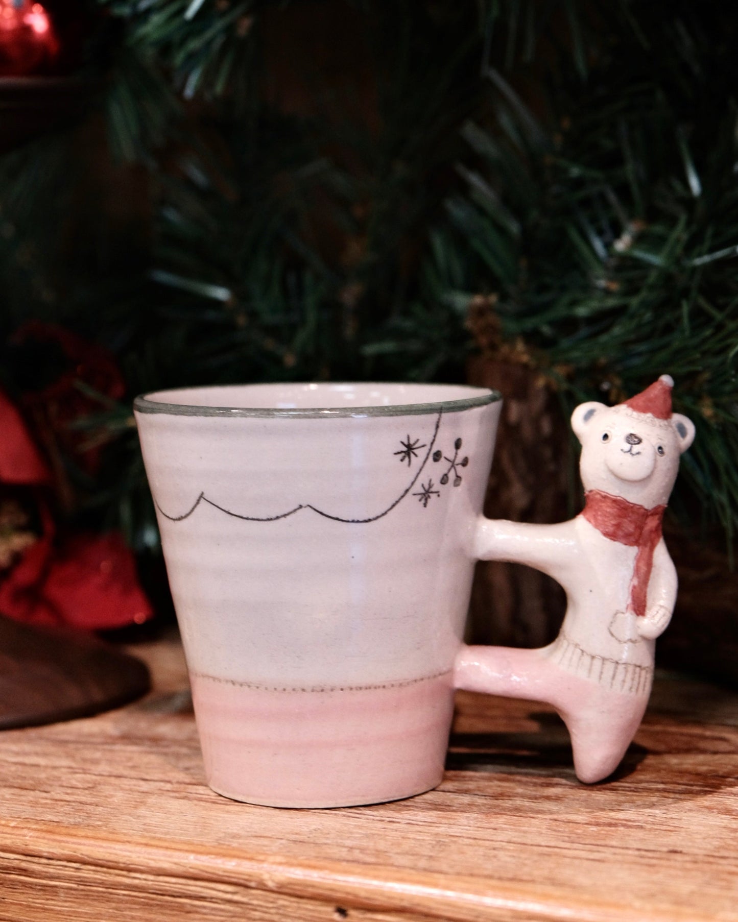 Mayumi Tsubouchi-坪内真弓 Christmas Limited Animal Handle Mug #2