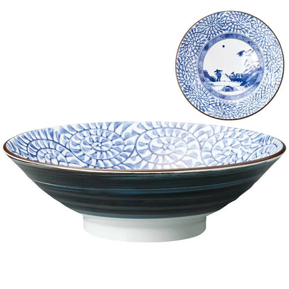 Japan Made Minoware Large Ramen Bowl -Boat