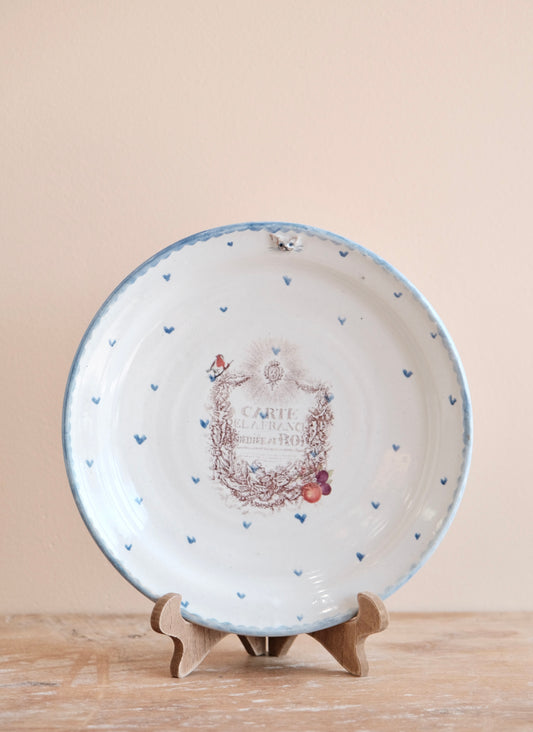 Hiruma Ikumi-比留間郁美 Handmade 8''/20cm Breakfast Plate (#2)