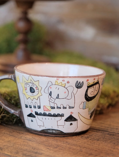 野村典子-Noriko Nomura Handmade Storybook Collection Soup Mug (#6）