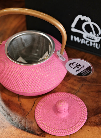 IWACHU Nambu Tekki Cast Iron 320ml Teapot （Pink)