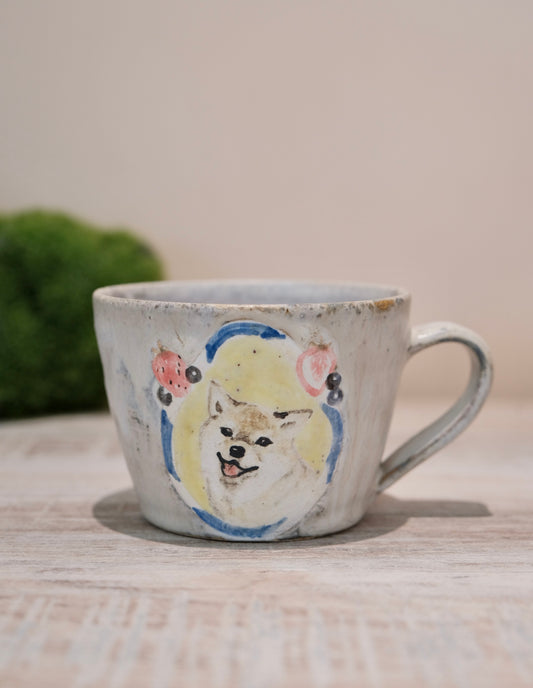 【2026 Exhibition】Acne pottery Studio handmade Mug (shiba inu)