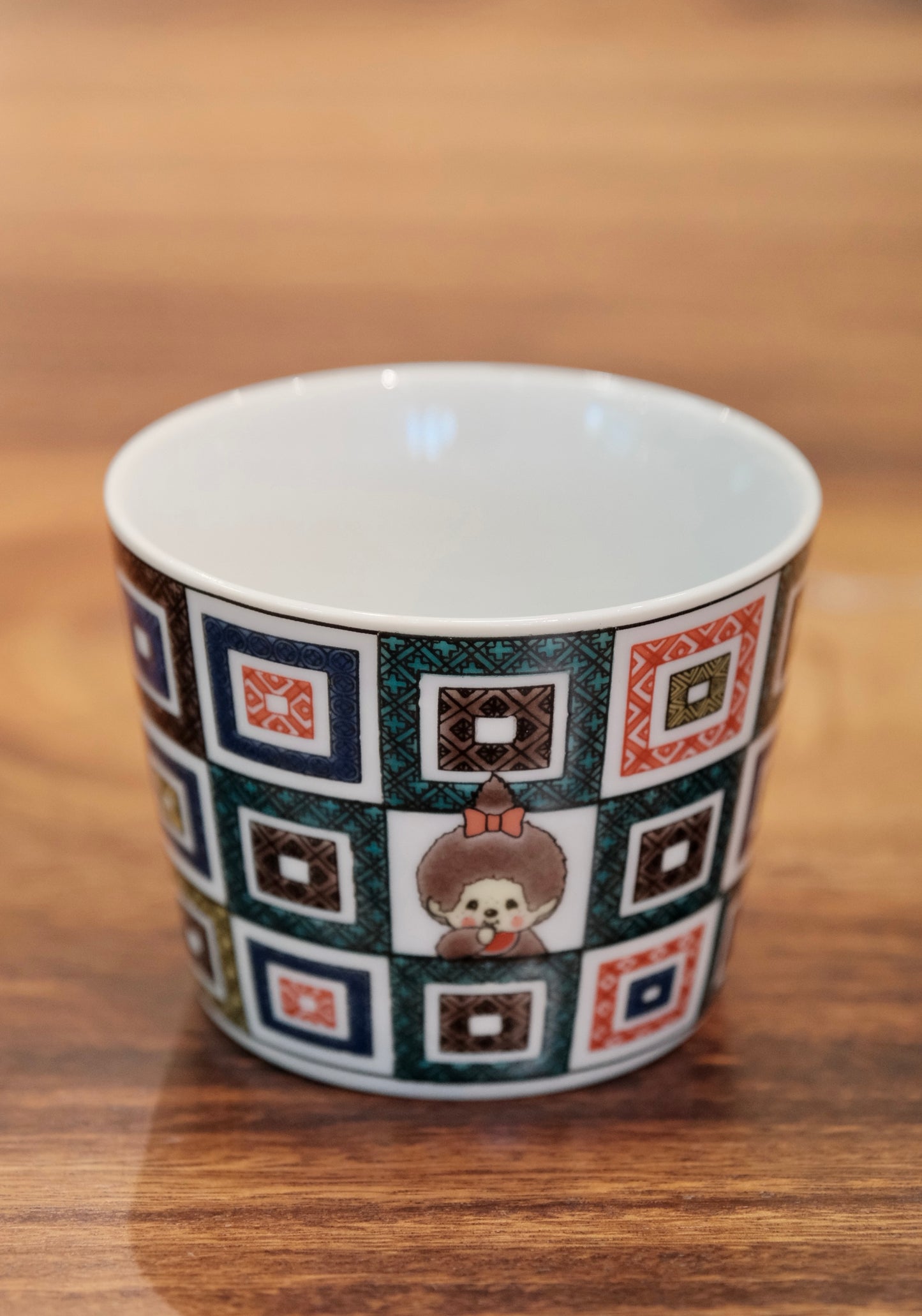 Japan Kutani Yaki Kaneshotouki Monchhichi Soba Choko Cup