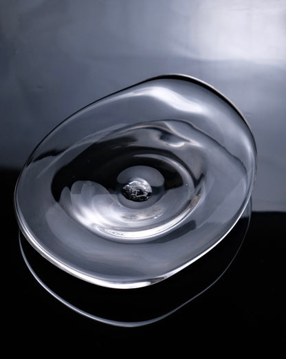 ARTISANS-原光 弘 Handmade Glass Triangle Dish Plate (Two sizes)