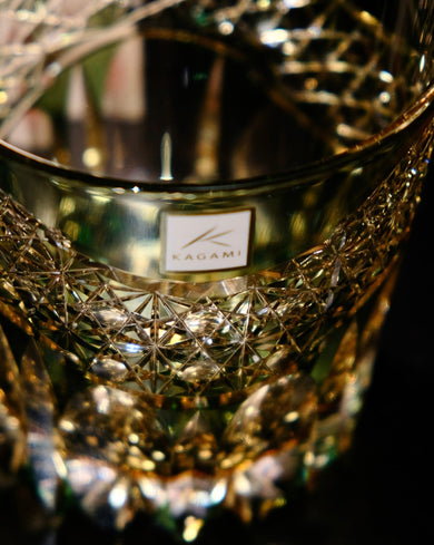 KAGAMI CRYSTAL] Whiskey Glass By Satoshi Nabetani, KASANEIROME