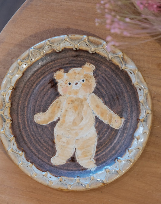 KONGARISHA-コンガリ舎 Bear Round 6inch Dessert plate (#10)