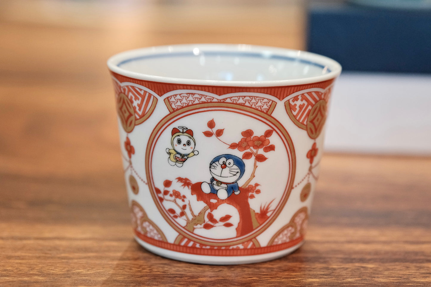 Japan Kutani Yaki Kaneshotouki Doraemon Soba Choko Cup