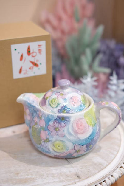 YUZURIHA FLOWER HANDMADE CERAMIC FLOWER Teapot