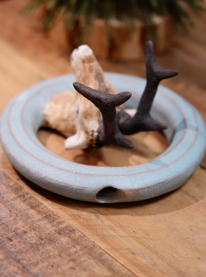 Artisans-森安幸代 Acne Pottery Studio Handmade Wall Vase (Deer)