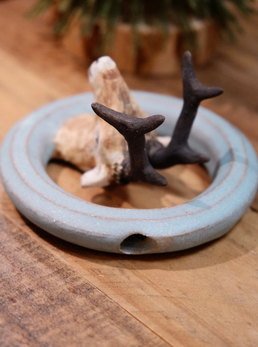 Artisans-森安幸代 Acne Pottery Studio Handmade Wall Vase (Deer)