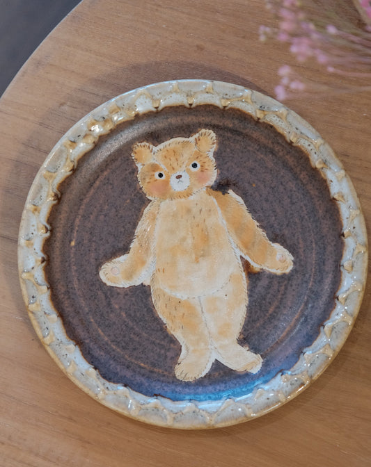 KONGARISHA-コンガリ舎 Bear Round 6inch Dessert plate (#5)