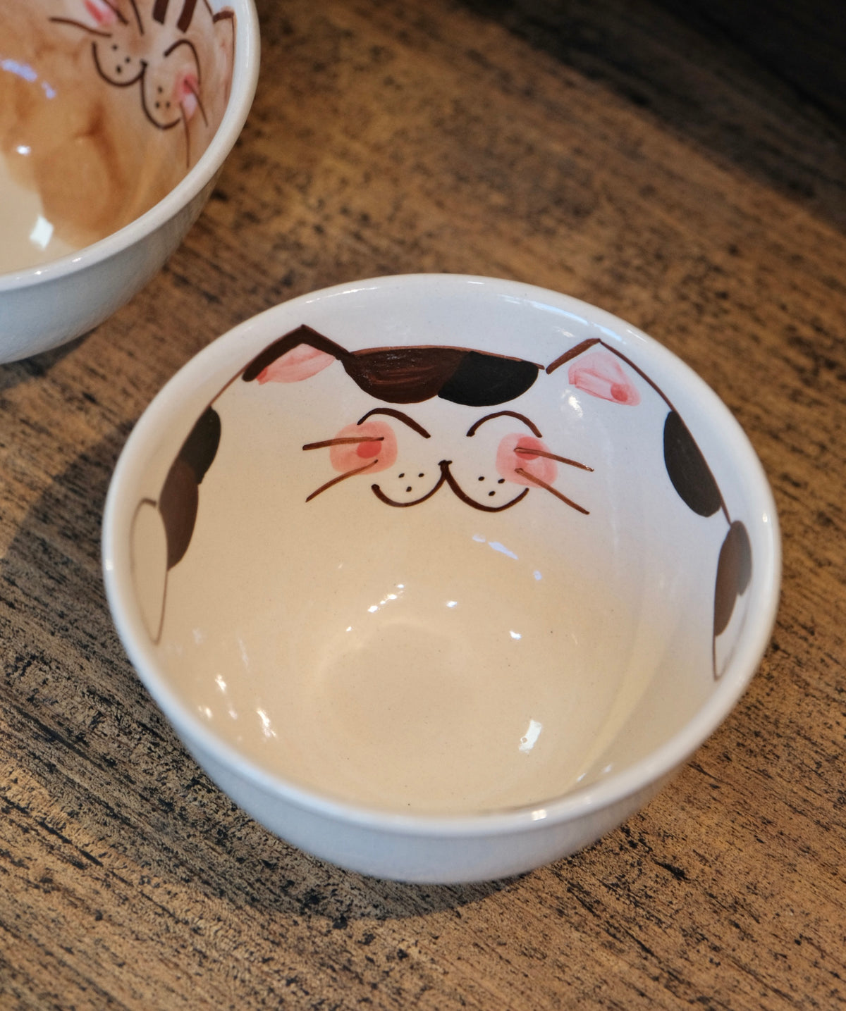 Hasami ware Handcraft Cat Rice Bowl