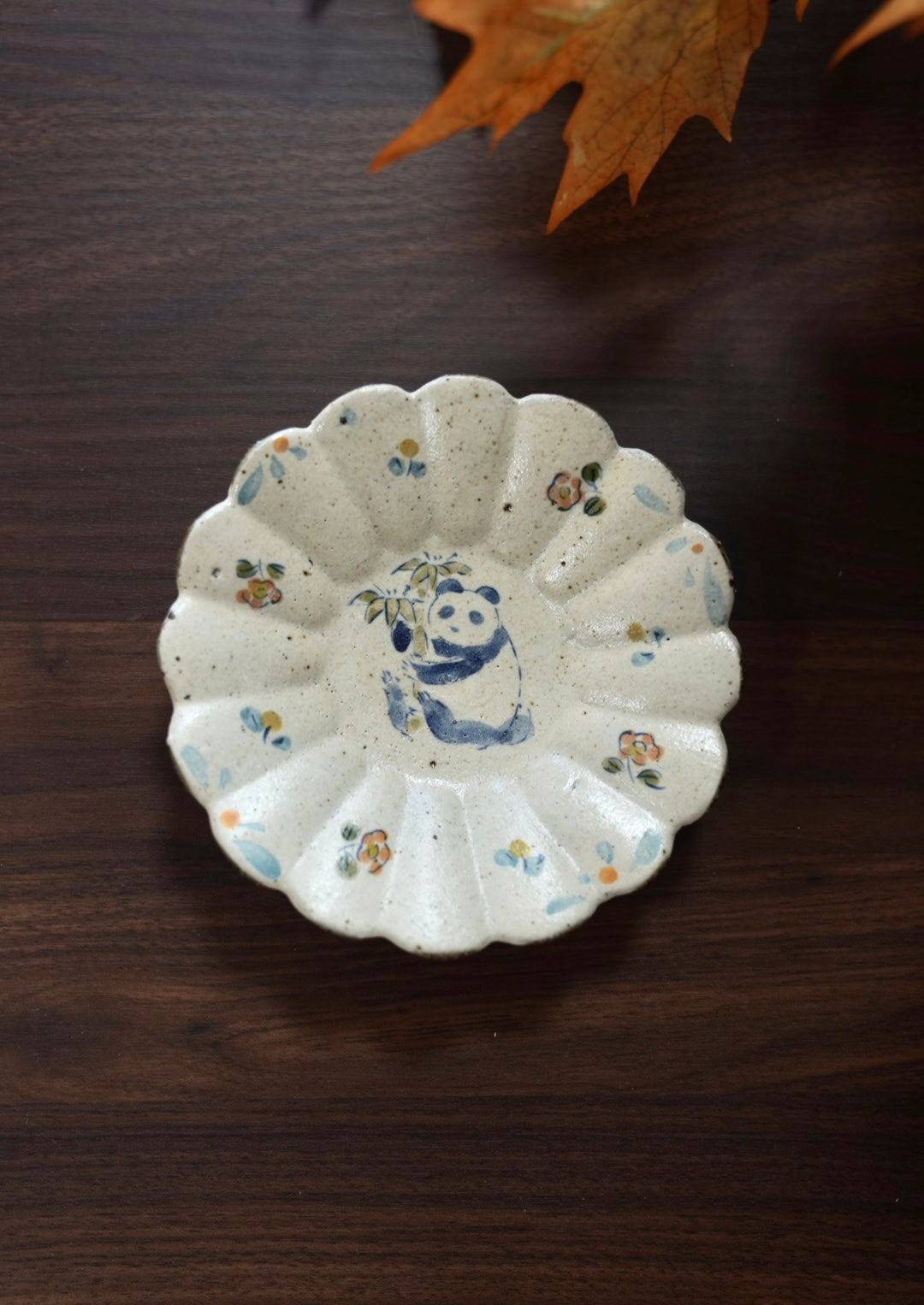 TATA pottery-田中大輝＆田辺桂 5.5 inch/14 cm Dessert Flower Plate