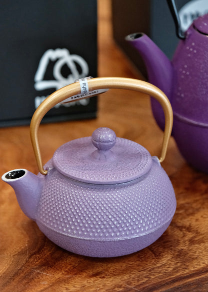 IWACHU Nambu Tekki Cast Iron 320ml Purple Teapot （Gift Box）