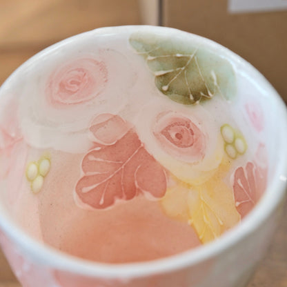 Seto Ware YUZURIHA Flower beer cup