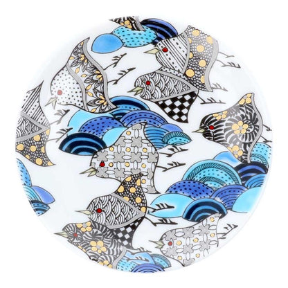 Kutani Ware Small Plates – 20 Designs, Supervised by Famous Artists（Gift Box）