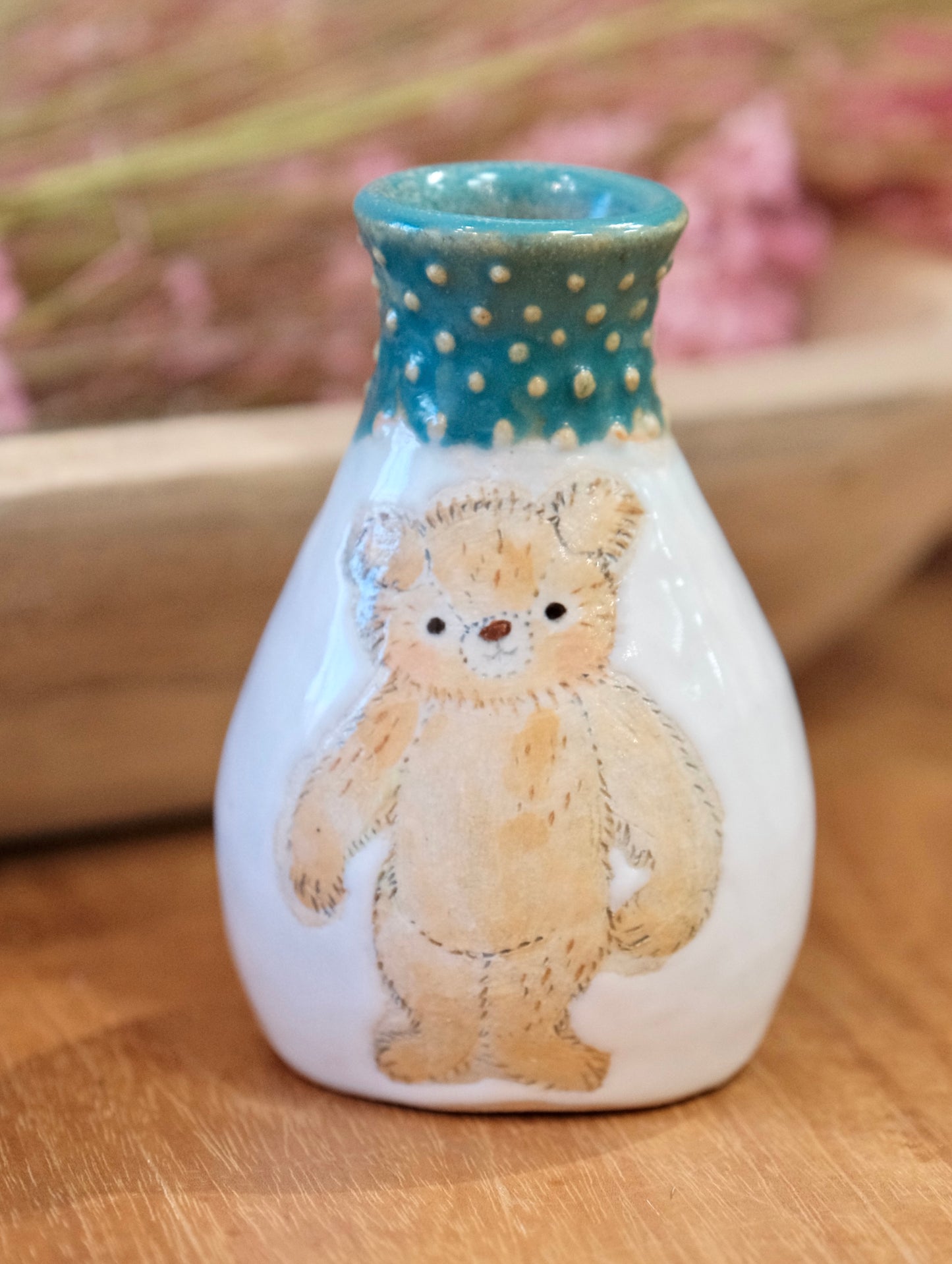 KONGARISHA-コンガリ舎 Handmade Bear Mini Flower vase