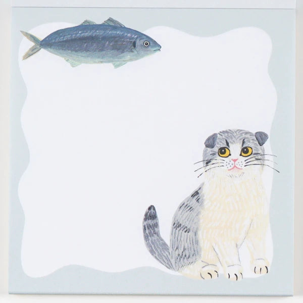 Cat&  Sodeyama Kahoko Square Memo (Green)