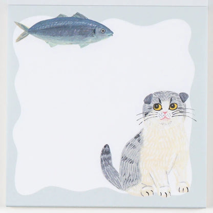 Cat&  Sodeyama Kahoko Square Memo (Green)