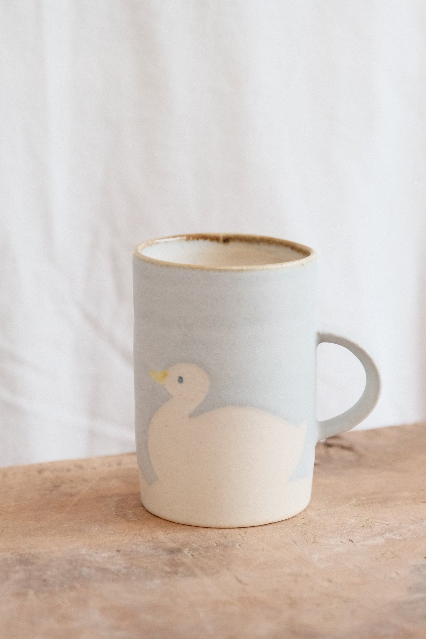 Makiko Sato-佐藤 牧子 Handmade Ceramic Large Mug (Duck)