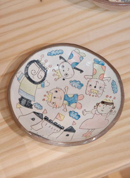 野村典子-Noriko Nomura Storybook Collection Round Desserts dish plate
