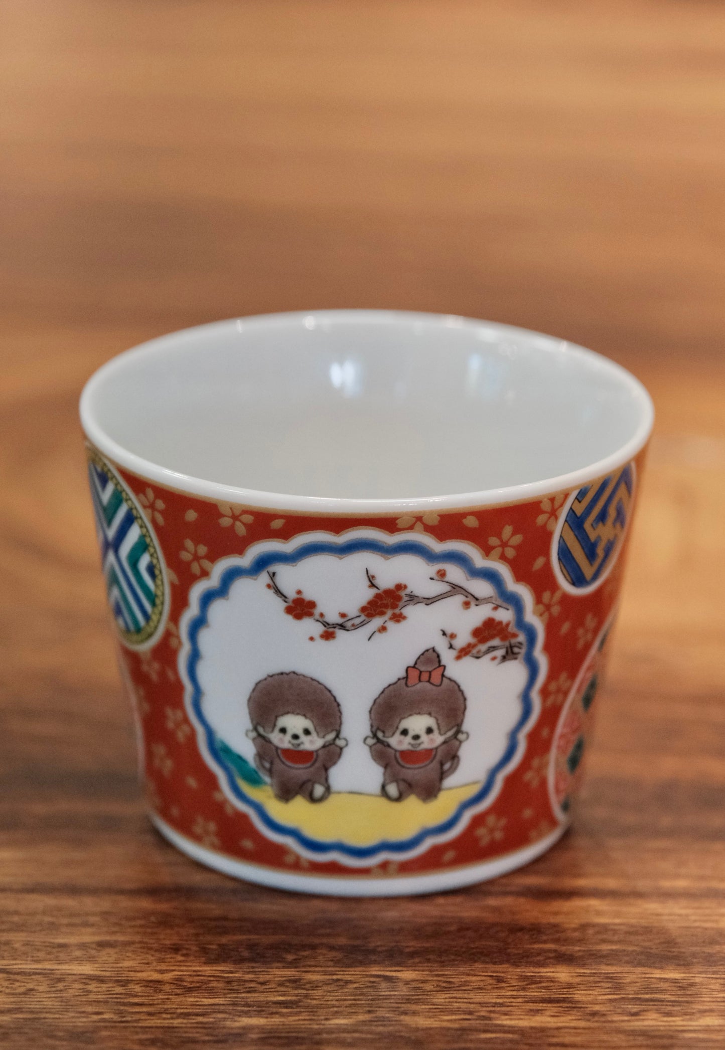 Japan Kutani Yaki Kaneshotouki Monchhichi Soba Choko Cup