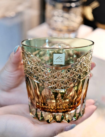 KAGAMI CRYSTAL GLASS 花瓶 KAGAMI CRYSTAL] Whiskey Glass By Satoshi Nabetani, KASANEIROME