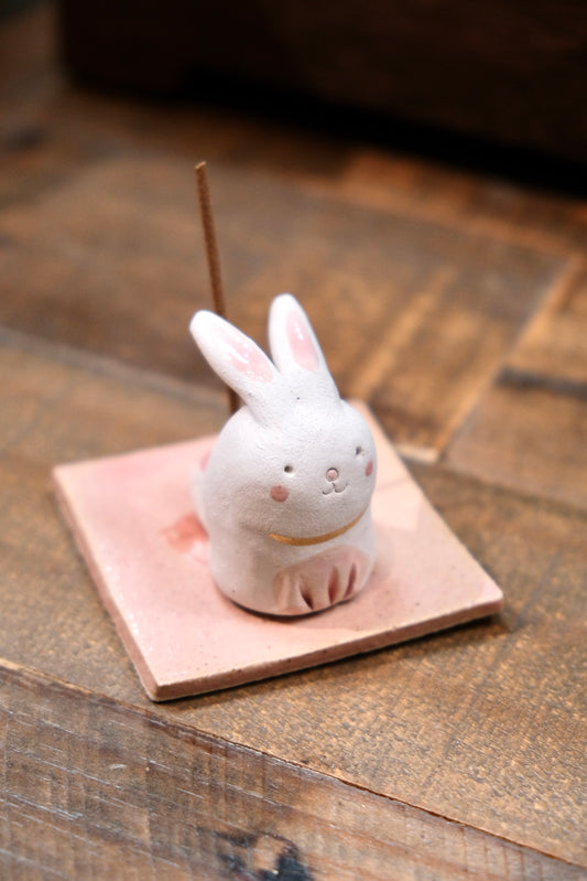 Rabbit Ceramic Incense Holder