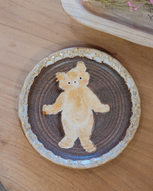 KONGARISHA-コンガリ舎 Bear Round 6inch Dessert plate (#13)