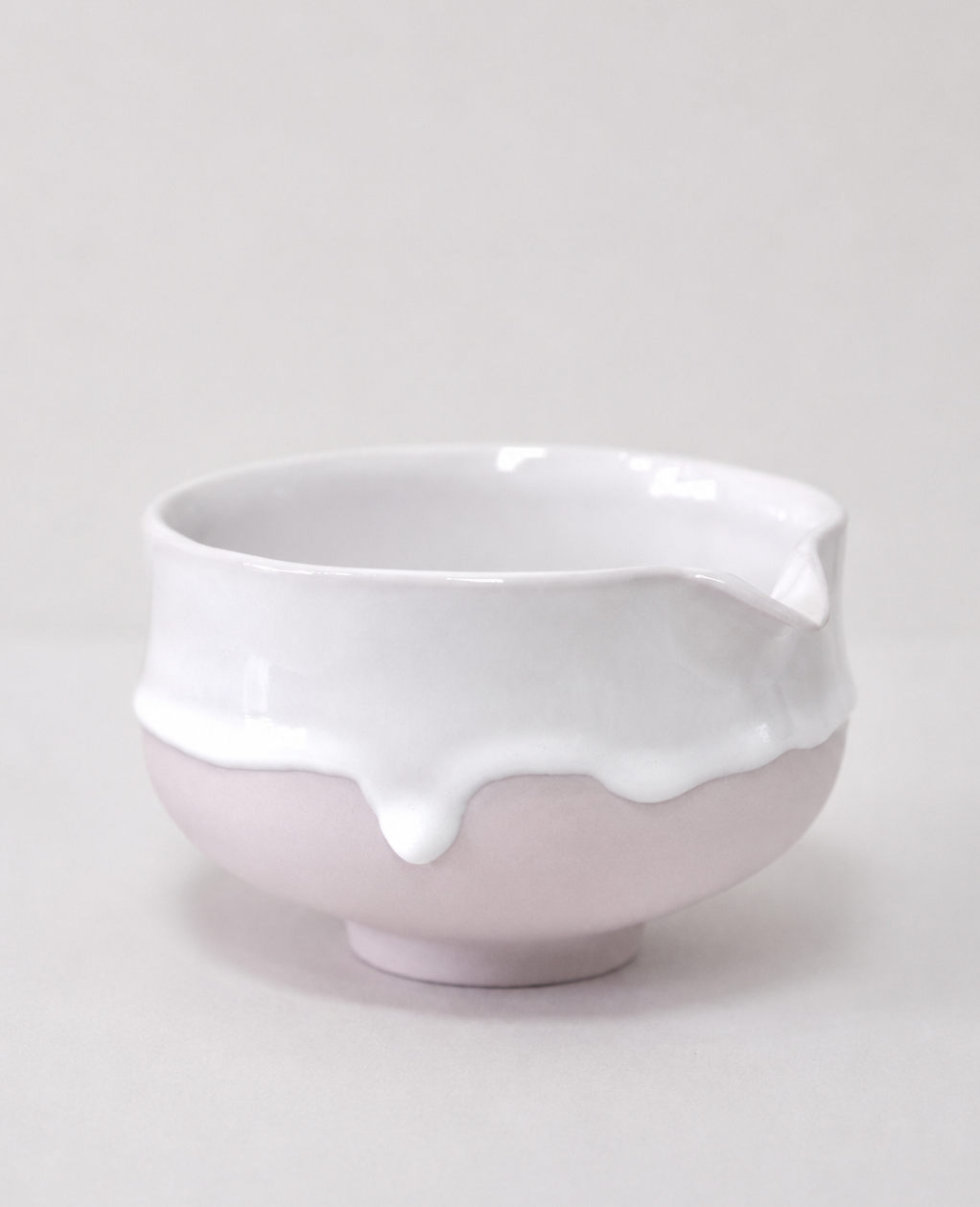 Eiji Miyaki Matcha Bowl -Katakuchi (Strawberry Cream）