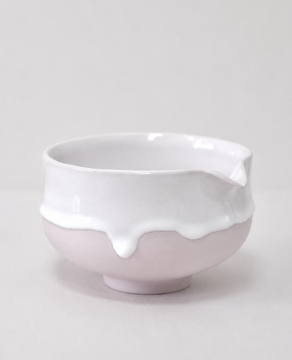 Eiji Miyaki Matcha Bowl -Katakuchi (Strawberry Cream）