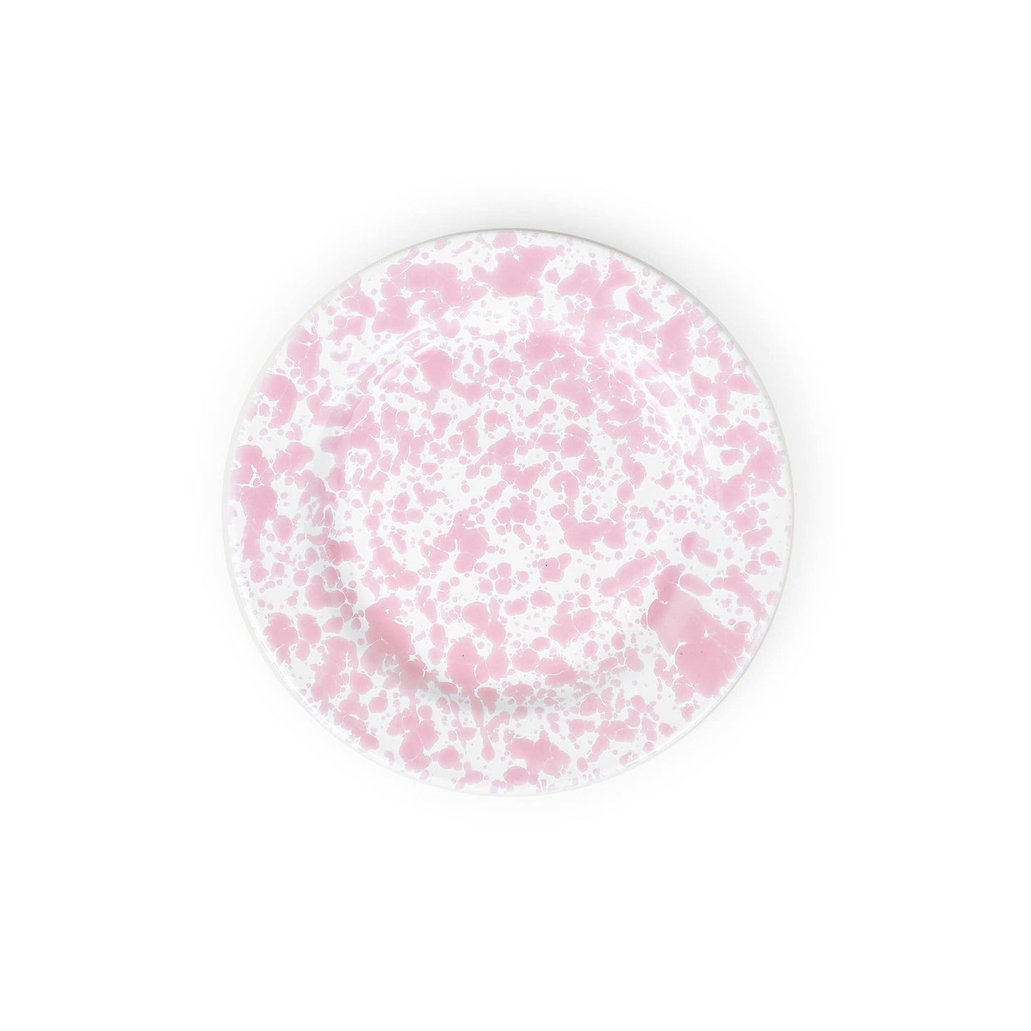 Crow Canyon Splatter Enamelware Flat Salad Plate