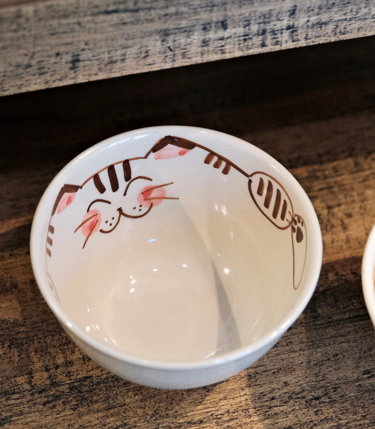 Hasami ware Handcraft Cat Rice Bowl
