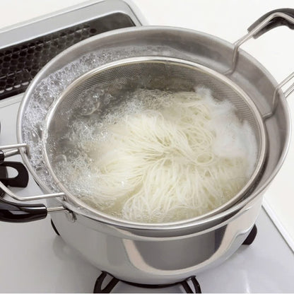 Shimomura Kihan Yude-Meijin Stainless Steel Pot with Strainer